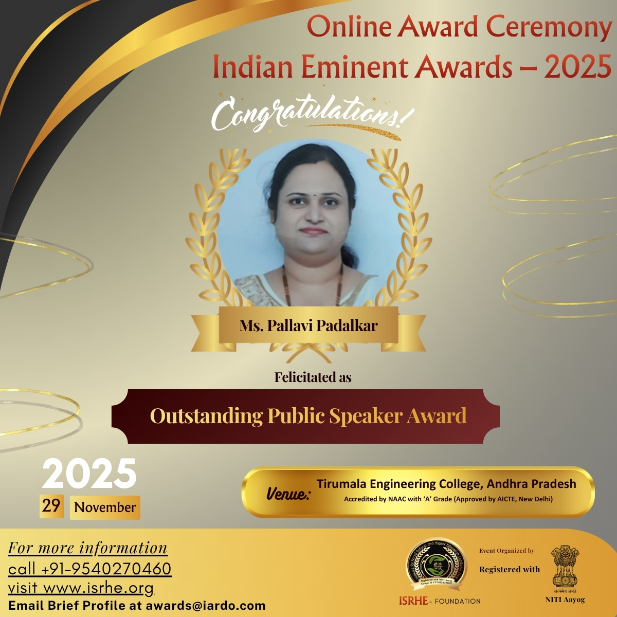 Ms. Pallavi Padalkar